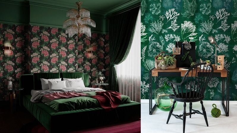 Smaragdově zelená dodá interiérům na noblese a eleganci